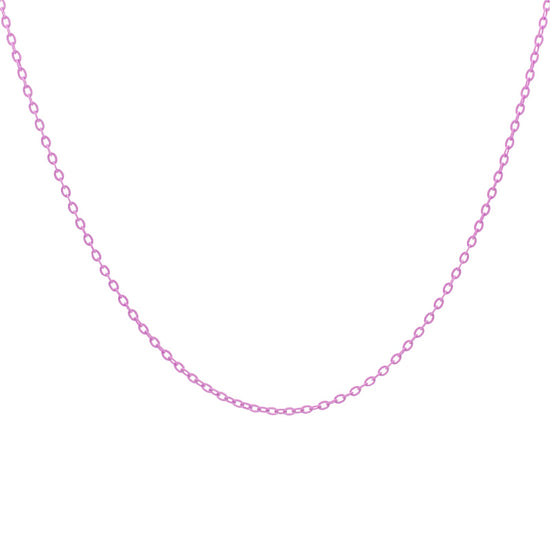 Collana girocollo Rue Des Mille argento smaltata colore rosa MISURA UNICA