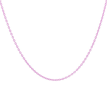 Collana girocollo Rue Des Mille argento smaltata colore rosa MISURA UNICA
