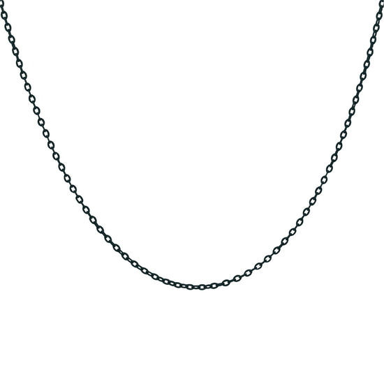 Collana girocollo Rue Des Mille argento smaltata colore nero MISURA UNICA