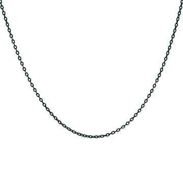 Collana girocollo Rue Des Mille argento smaltata colore nero MISURA UNICA