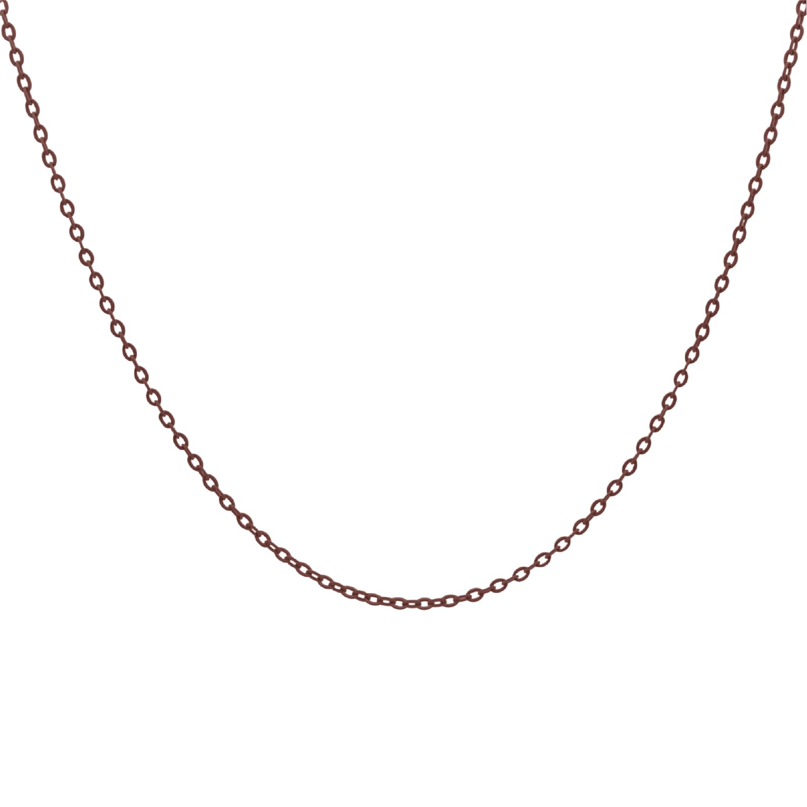 Collana girocollo Rue Des Mille in argento smaltato marrone MISURA UNICA