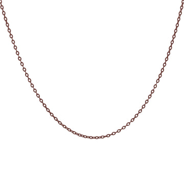 Collana girocollo Rue Des Mille in argento smaltato marrone MISURA UNICA