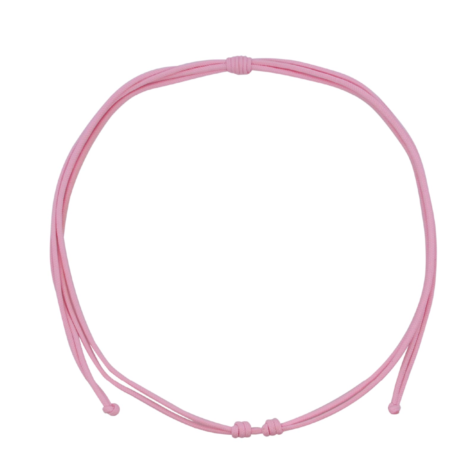 Collana da donna Rue Des Mille in tessuto di colore rosa MISURA UNICA