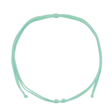 Collana da donna Rue Des Mille in tessuto di colore azzurro MISURA UNICA