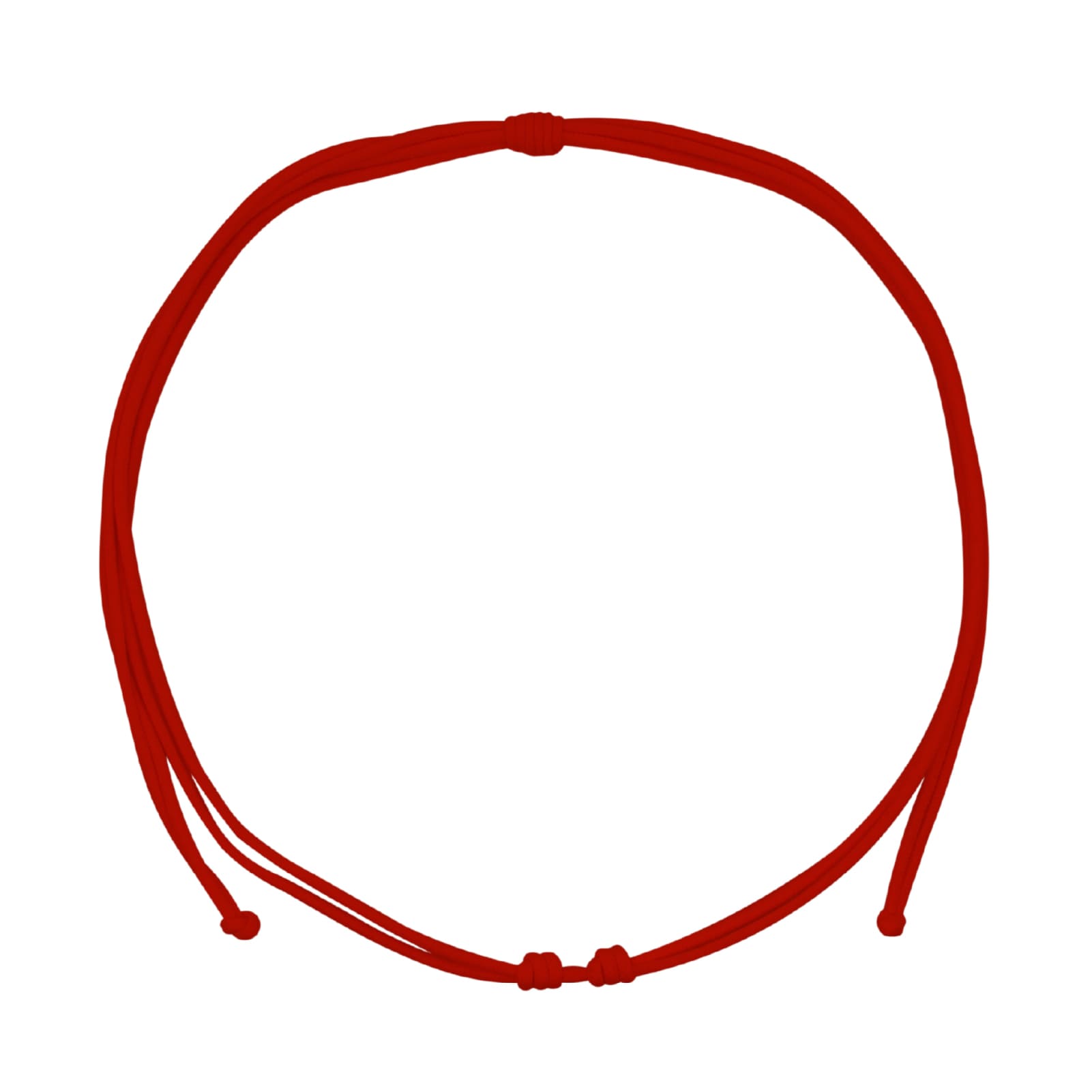Collana da donna Rue Des Mille in tessuto di colore rosso MISURA UNICA