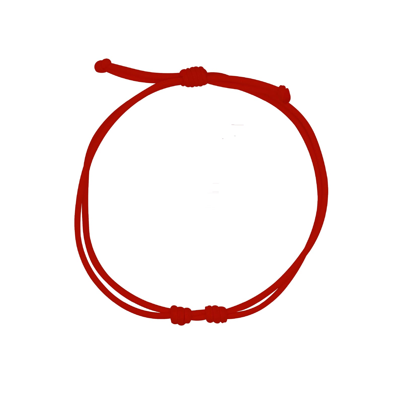 Bracciale regolabile Rue Des Mille Charm Bar in corda rosso REGOLABILE