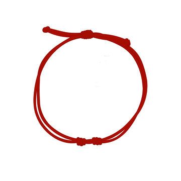 Bracciale regolabile Rue Des Mille Charm Bar in corda rosso REGOLABILE