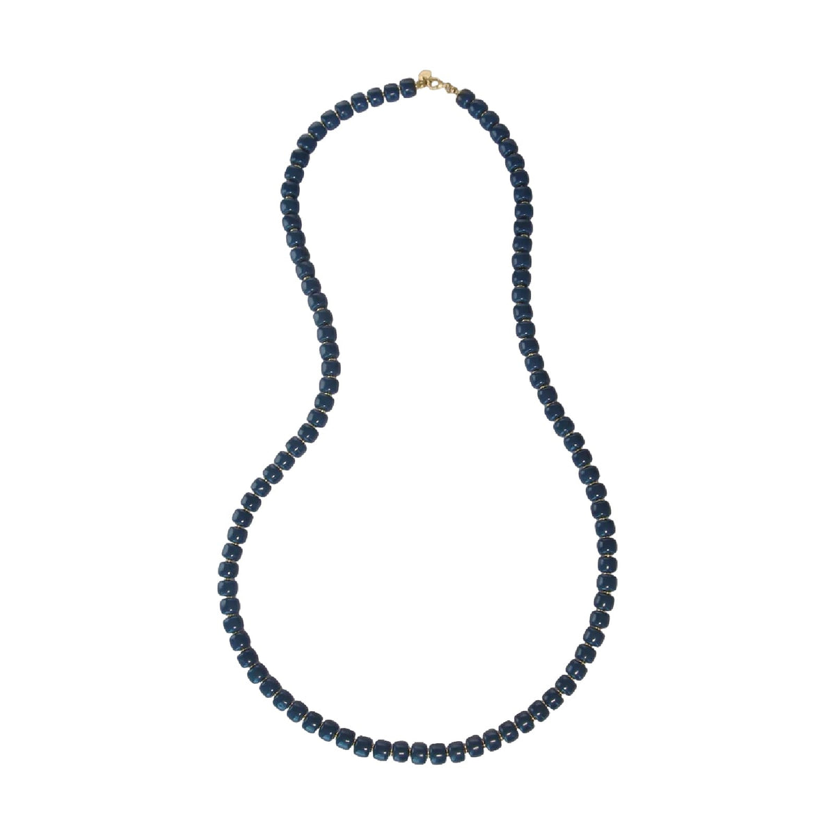 Collana Rue Des Mille Charm Bar in lega RDM cilindri blu MISURA UNICA