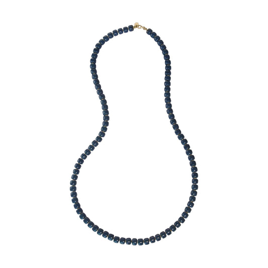 Collana Rue Des Mille Charm Bar in lega RDM cilindri blu MISURA UNICA
