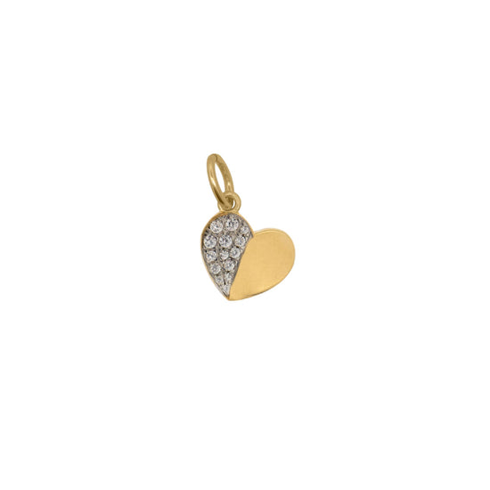 Charm Rue Des Mille Charm Bar in lega RDM e zirconi cuore MISURA UNICA