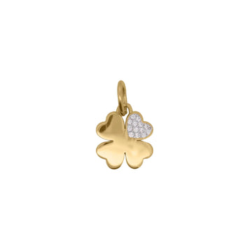 Charm Bar Rue Des Mille in lega RDM quadrifoglio con zirconi MISURA UNICA
