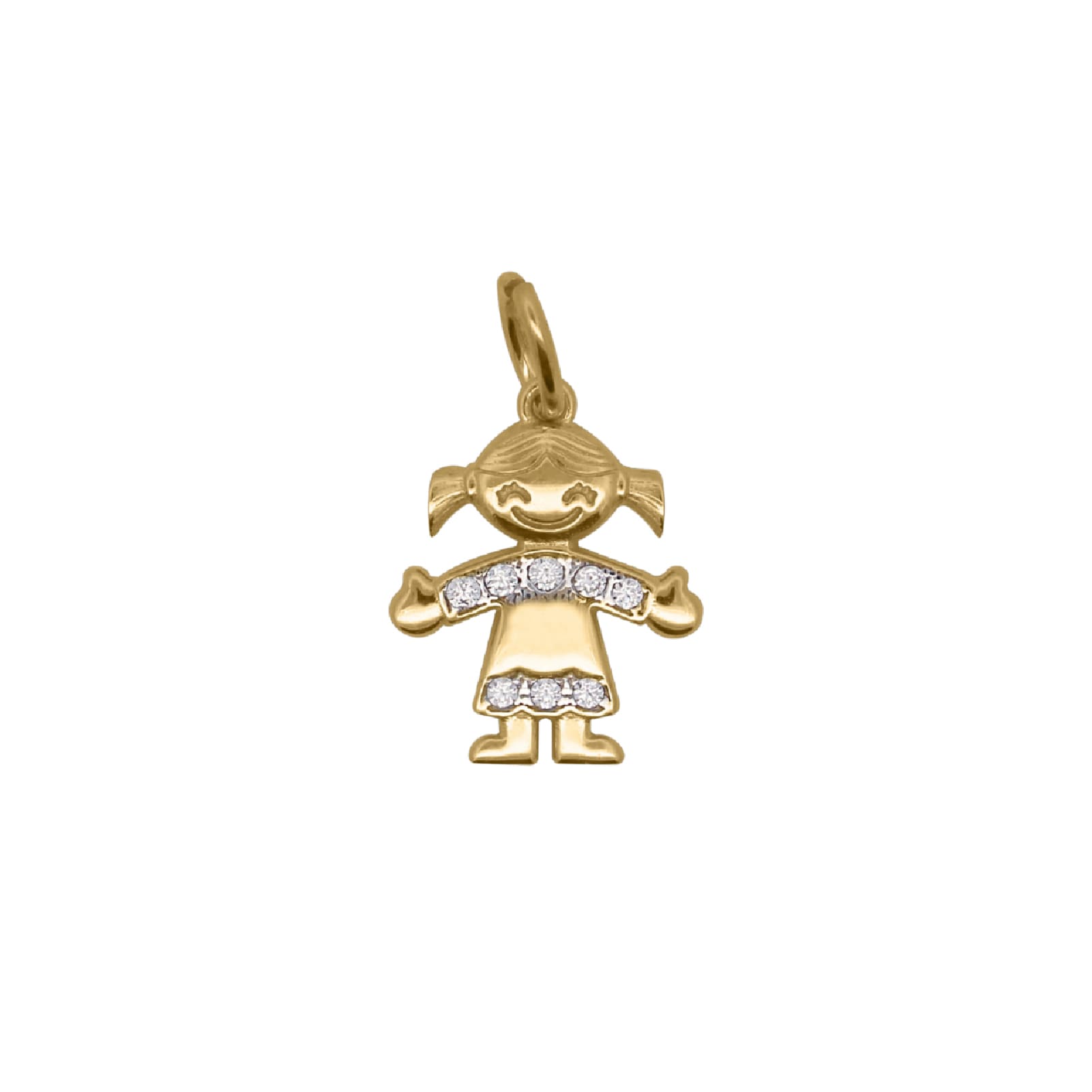 Charm Bar Rue Des Mille in lega RDM bambina con zirconi MISURA UNICA