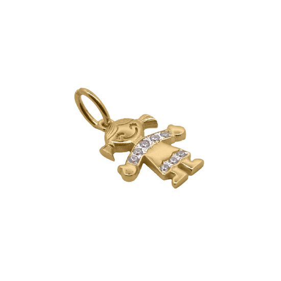 Charm Bar Rue Des Mille in lega RDM bambina con zirconi MISURA UNICA