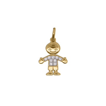 Charm Bar Rue Des Mille in lega RDM bambino con zirconi MISURA UNICA