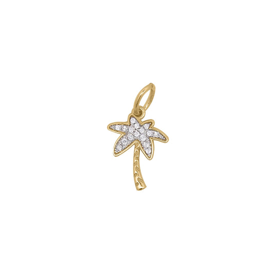 Charm Rue Des Mille Charm Bar palma in lega RDM e zirconi MISURA UNICA