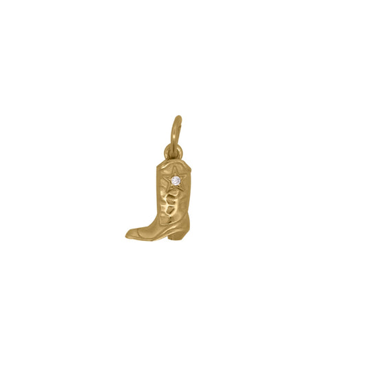Charm Bar Rue Des Mille in lega RDM con stivale cowgirl e zircone MISURA UNICA