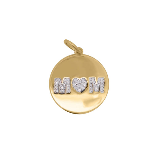 Charm Bar Rue Des Mille in lega RDM medaglia circle mom MISURA UNICA
