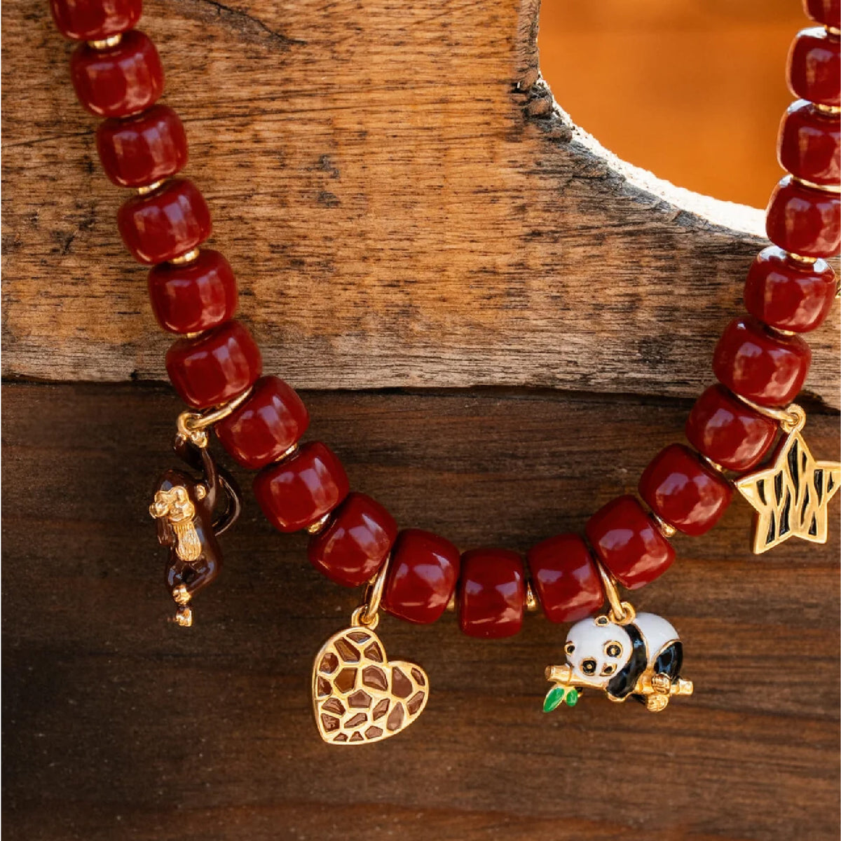 Charm Rue Des Mille Charm Bar in lega RDM oro scimmia MISURA UNICA