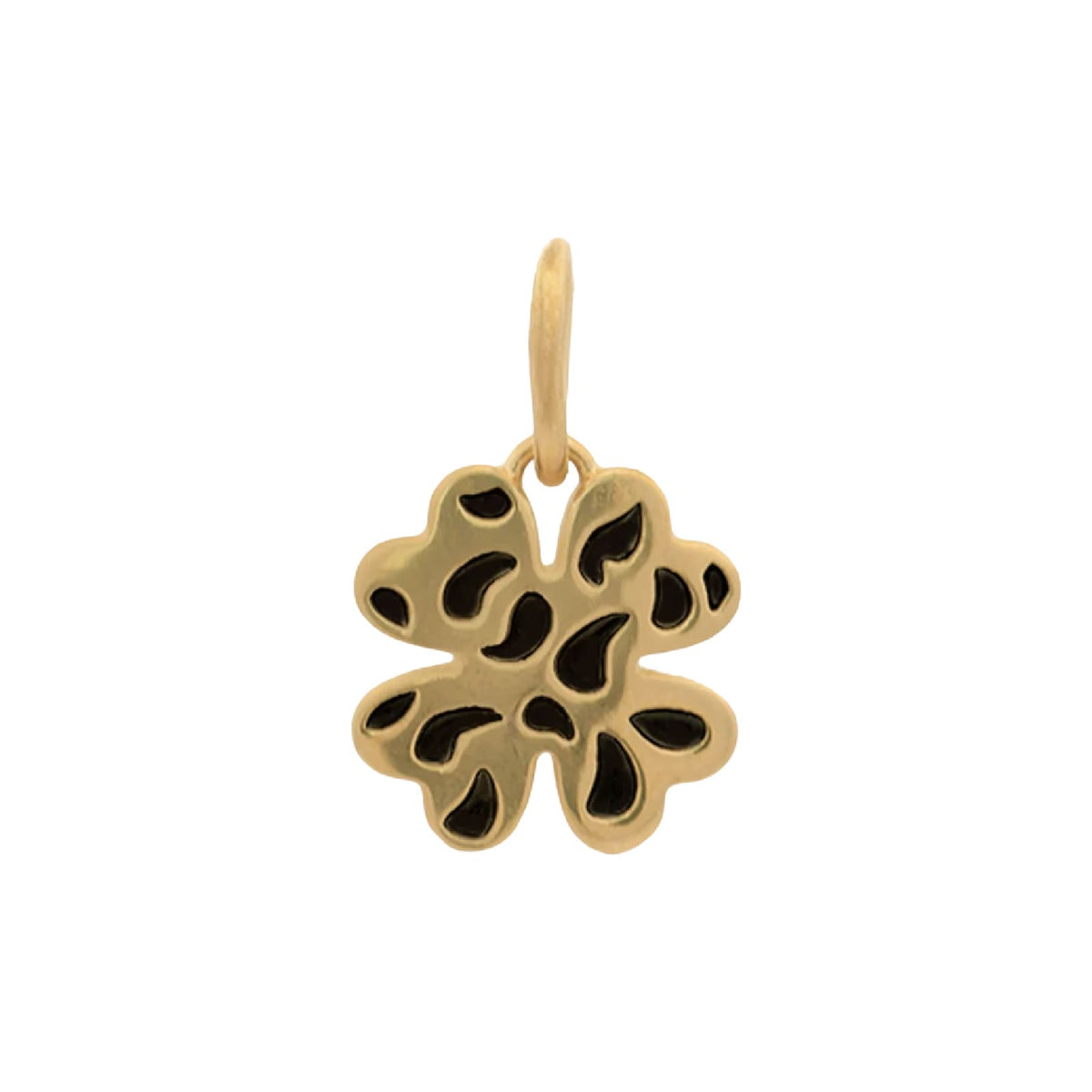 Charm Rue Des Mille Charm Bar in lega RDM oro quadrifoglio MISURA UNICA
