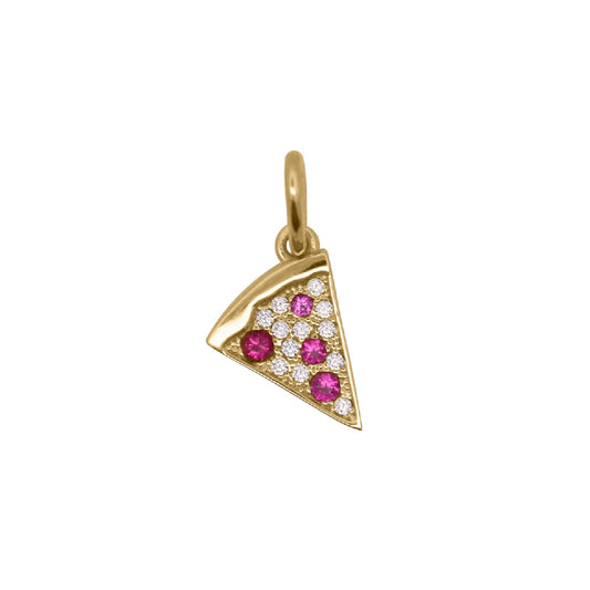 Charm Bar Rue Des Mille in lega RDM pizza con zirconi MISURA UNICA