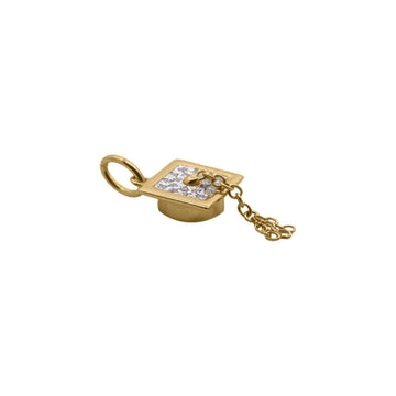 Charm Bar Rue Des Mille in lega RDM laurea con zirconi MISURA UNICA