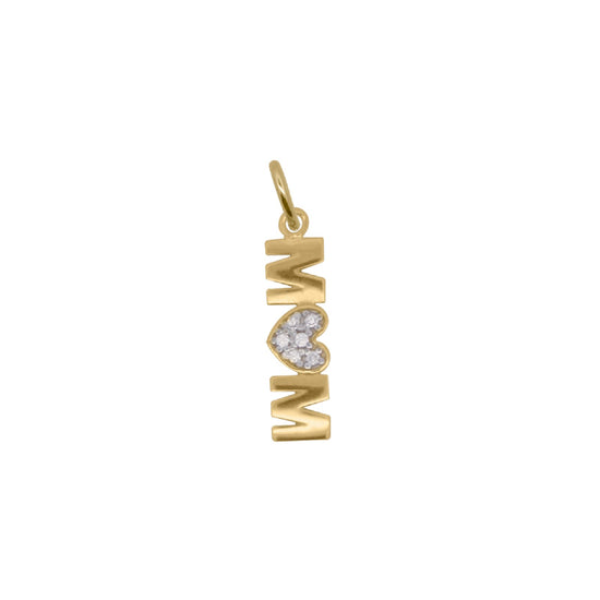 Charm Bar Rue Des Mille in lega RDM scritta MOM con zirconi MISURA UNICA