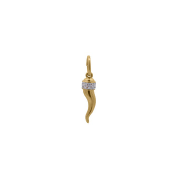 Charm Rue Des Mille Charm Bar in lega RDM e zirconi cornetto MISURA UNICA