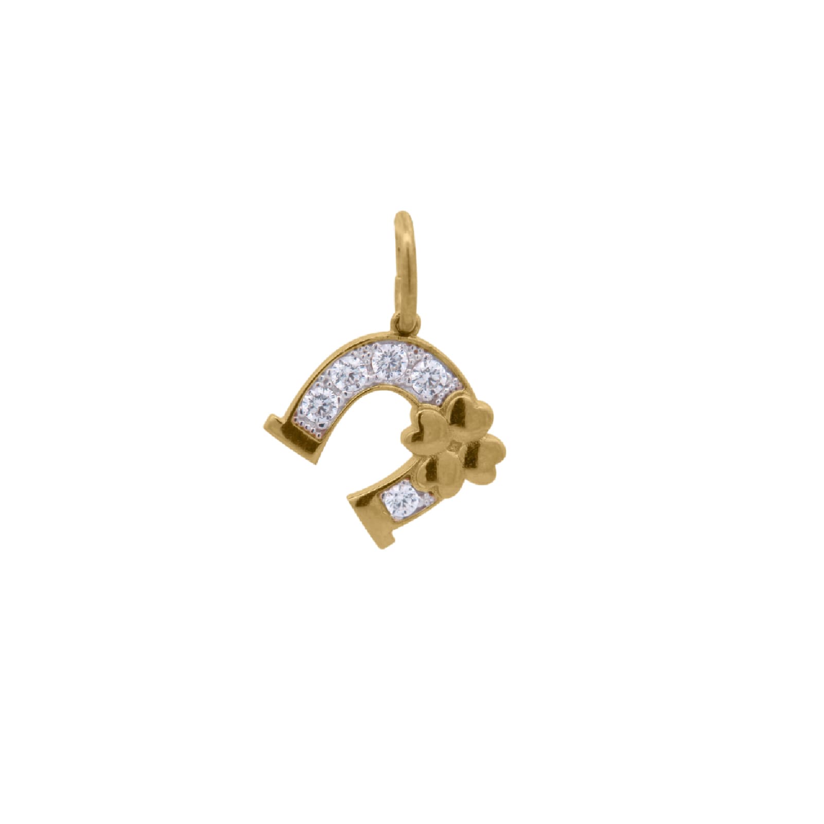 Charm Bar Rue Des Mille lega RDM ferro cavallo con zirconi MISURA UNICA