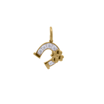 Charm Bar Rue Des Mille lega RDM ferro cavallo con zirconi MISURA UNICA