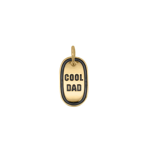 Charm Bar Rue Des Mille in lega RDM medaglia ovale cool dad MISURA UNICA