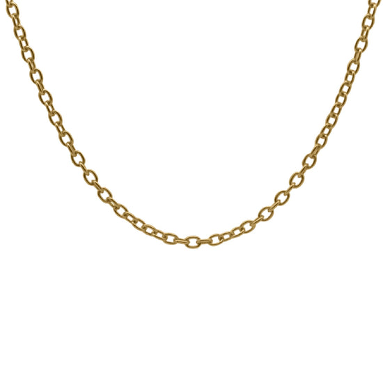 Collana girocollo Rue Des Mille in argento dorato catena flow MISURA UNICA