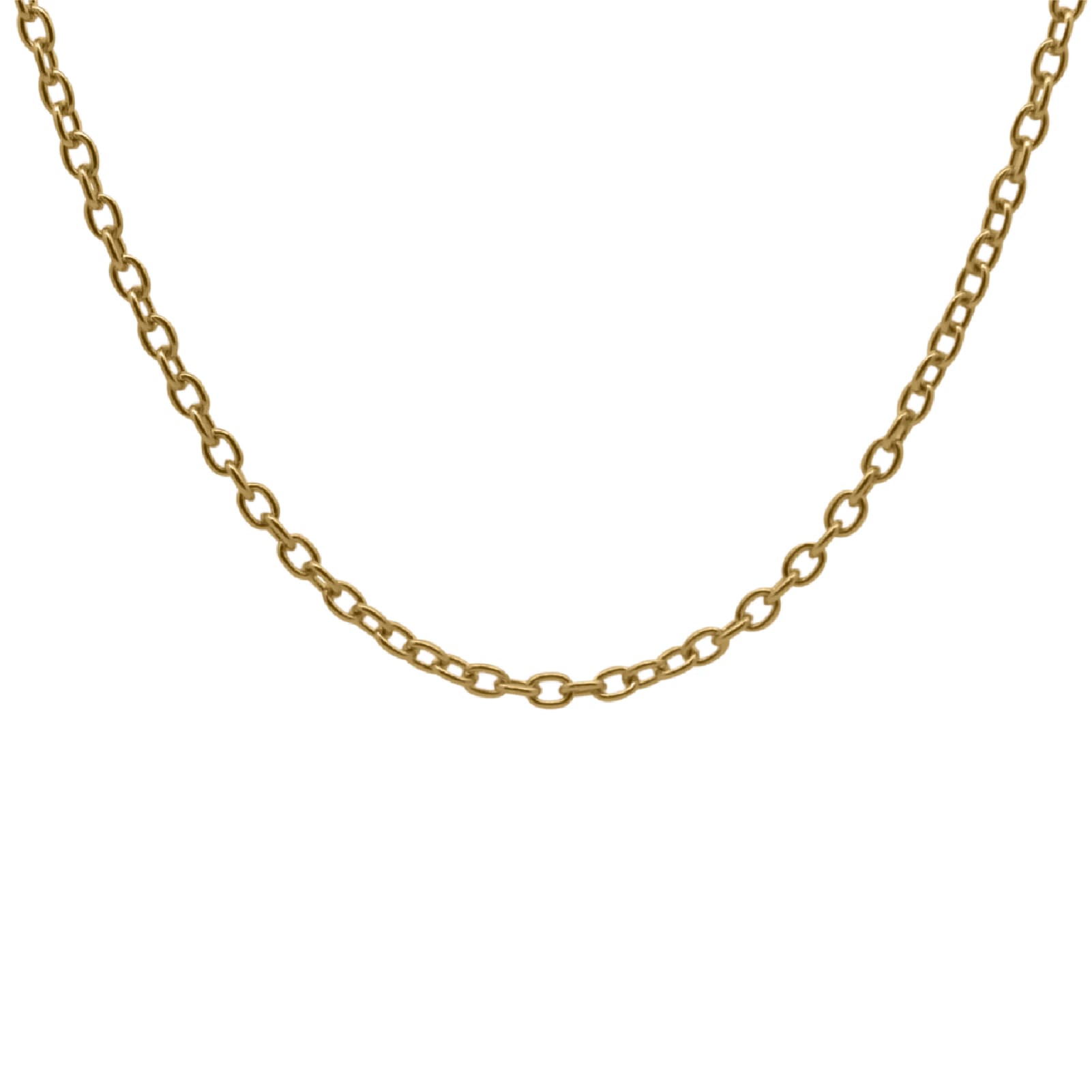 Collana girocollo Rue Des Mille in argento dorato catena flow MISURA UNICA