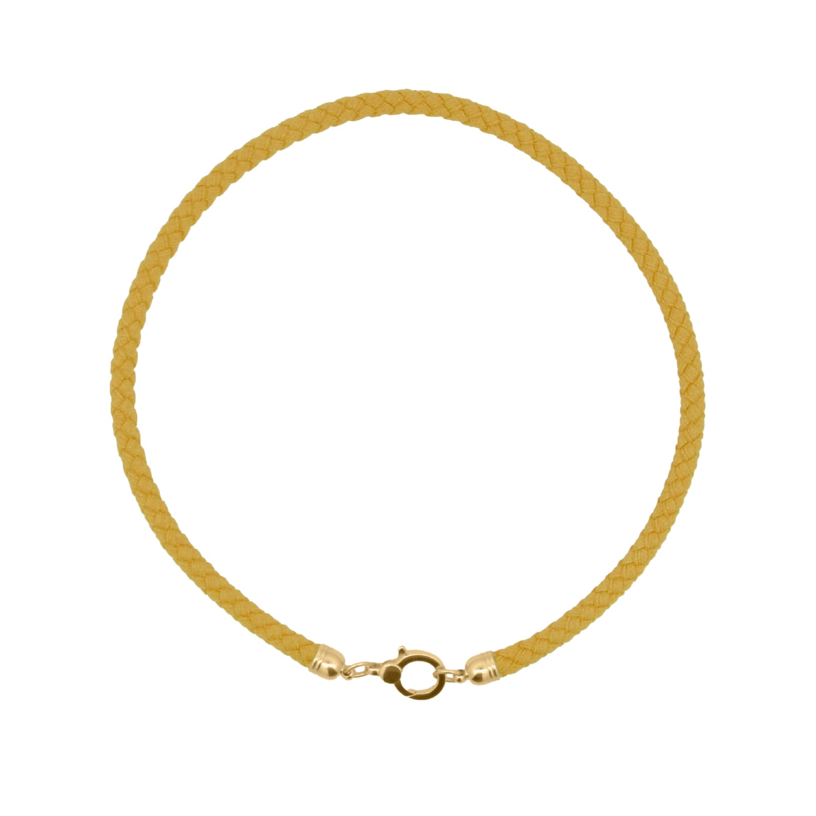 Collana girocollo Rue Des Mille Charm Bar in tessuto giallo MISURA UNICA