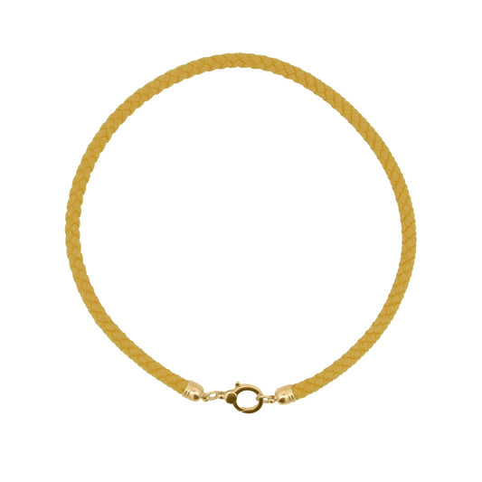 Collana girocollo Rue Des Mille Charm Bar in tessuto giallo MISURA UNICA