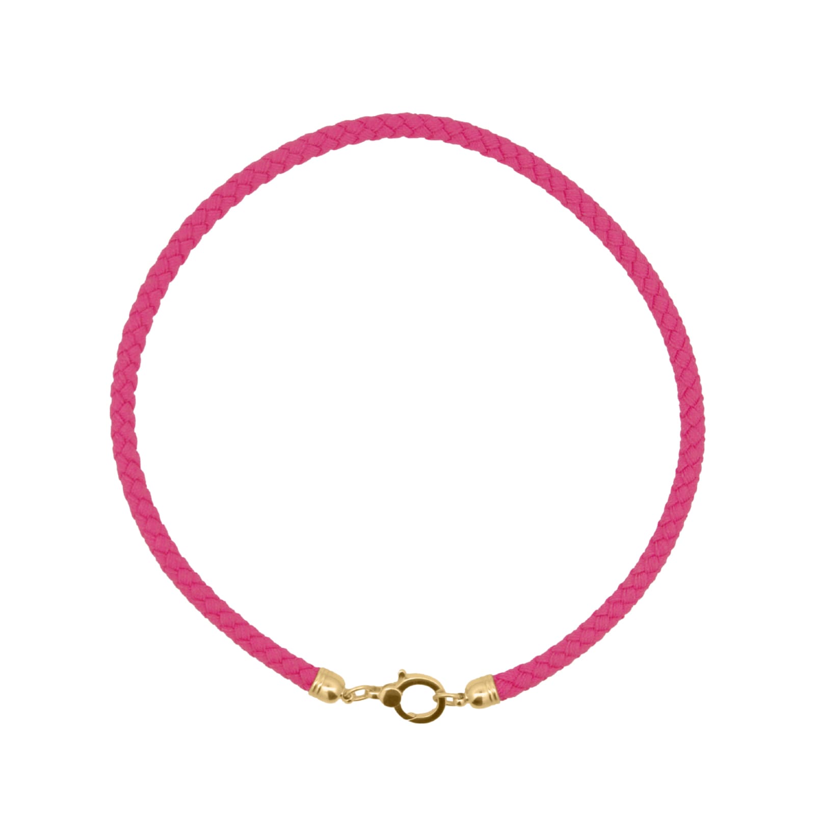 Collana girocollo Rue Des Mille Charm Bar in tessuto fucsia MISURA UNICA