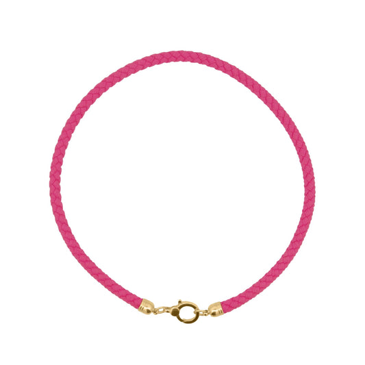 Collana girocollo Rue Des Mille Charm Bar in tessuto fucsia MISURA UNICA