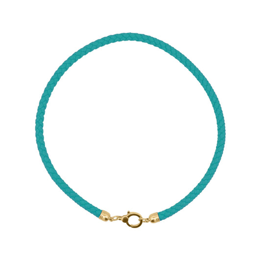 Collana girocollo Rue Des Mille Charm Bar in tessuto azzurro MISURA UNICA