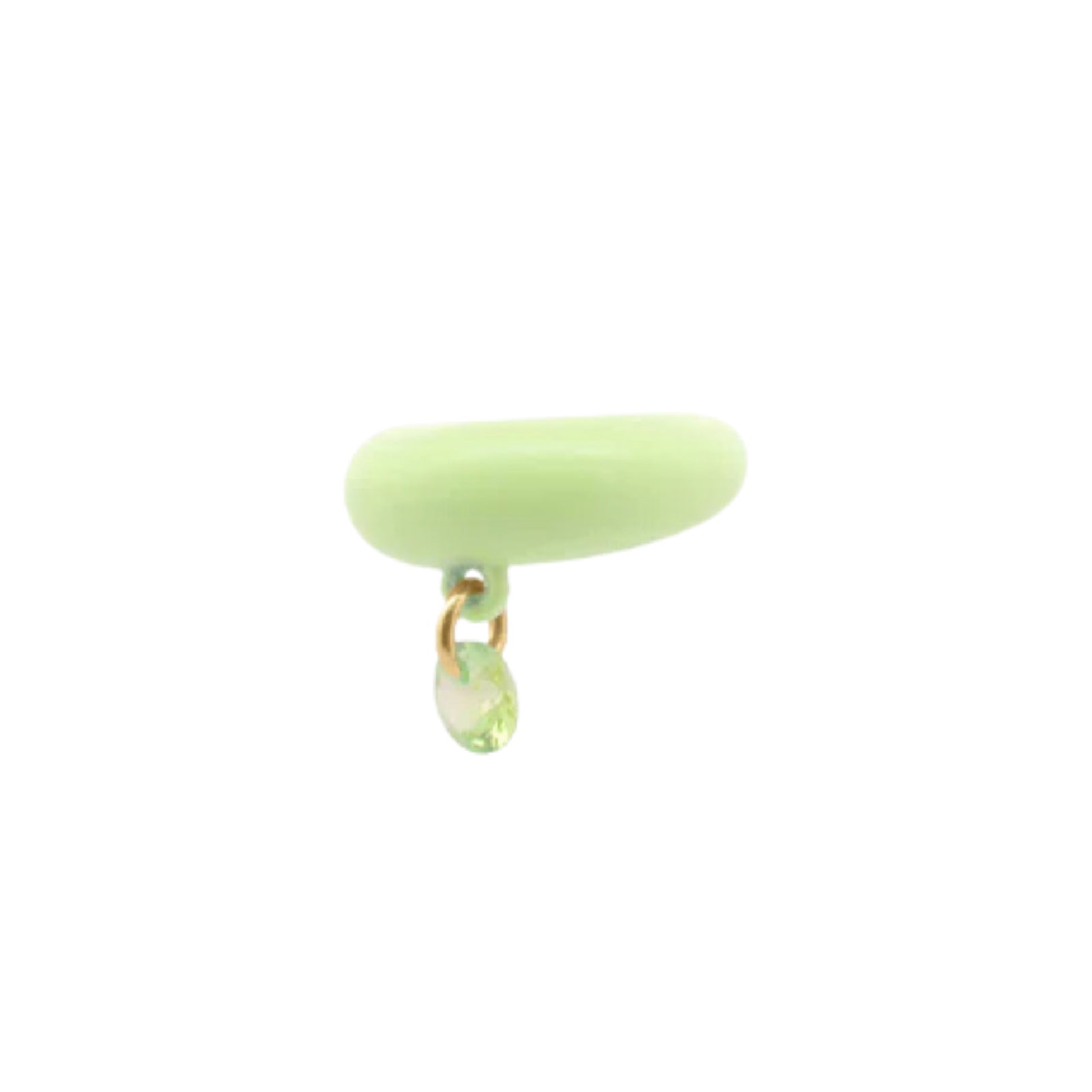 Earcuff Rue Des Mille smaltato rordesa con zircone colorato