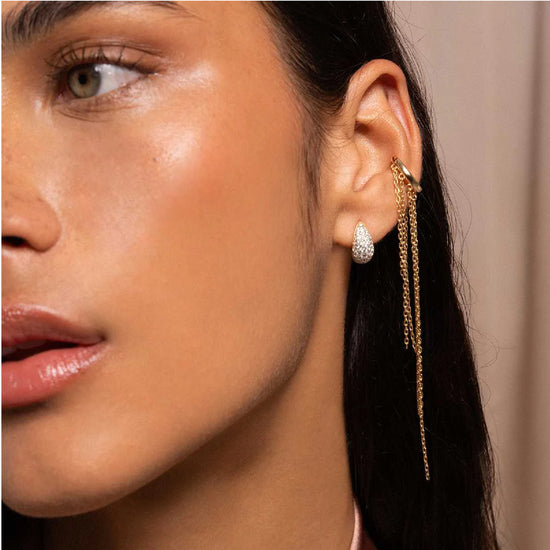 Earcuff Rue Des Mille in argento 925 con galvanica oro R.EARZ026M1AU