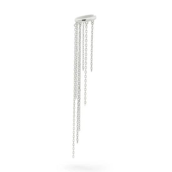 Earcuff Rue Des Mille in argento 925 rodiato da donna R.EARZ026M1RH