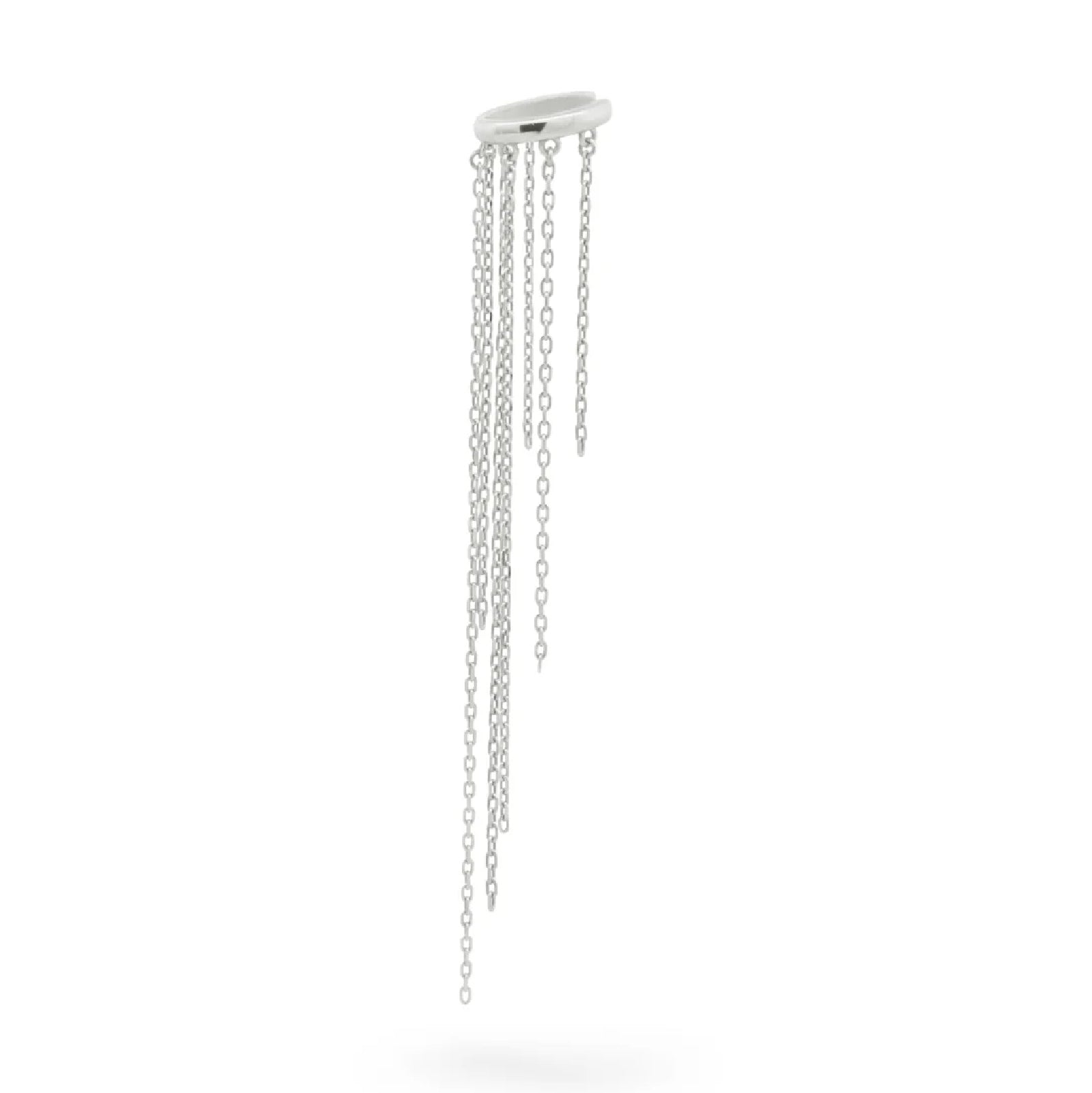 Earcuff Rue Des Mille in argento 925 rodiato da donna R.EARZ026M1RH