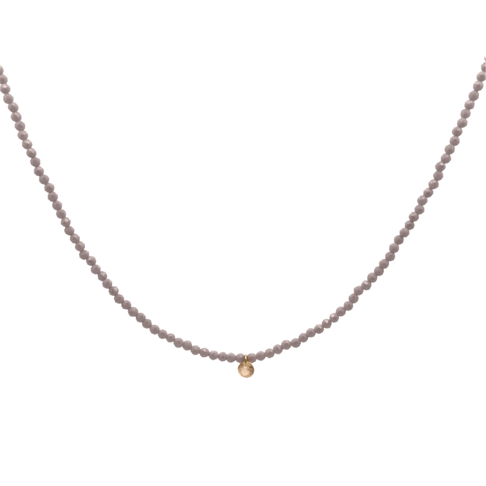 Collana Rue Des Mille fila di zirconi e punto luce marrone MISURA UNICA