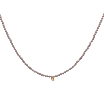 Collana Rue Des Mille fila di zirconi e punto luce marrone MISURA UNICA