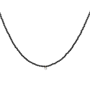 Collana Rue Des Mille fila di zirconi e punto luce bianco MISURA UNICA
