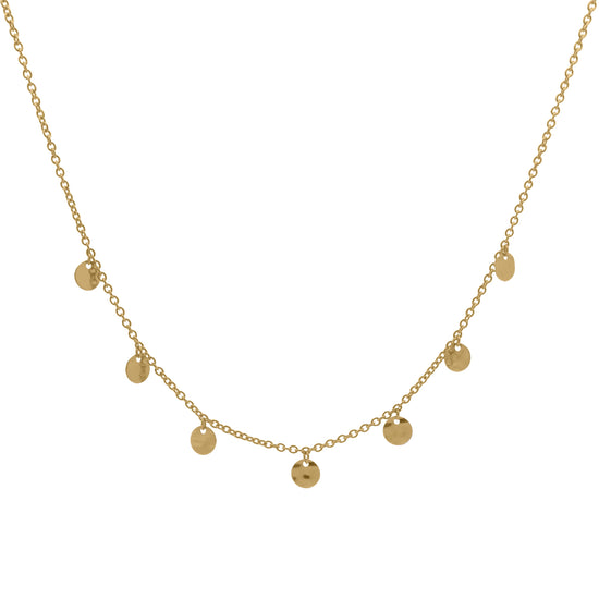 Collana Rue Des Mille in argento dorato con medagliette