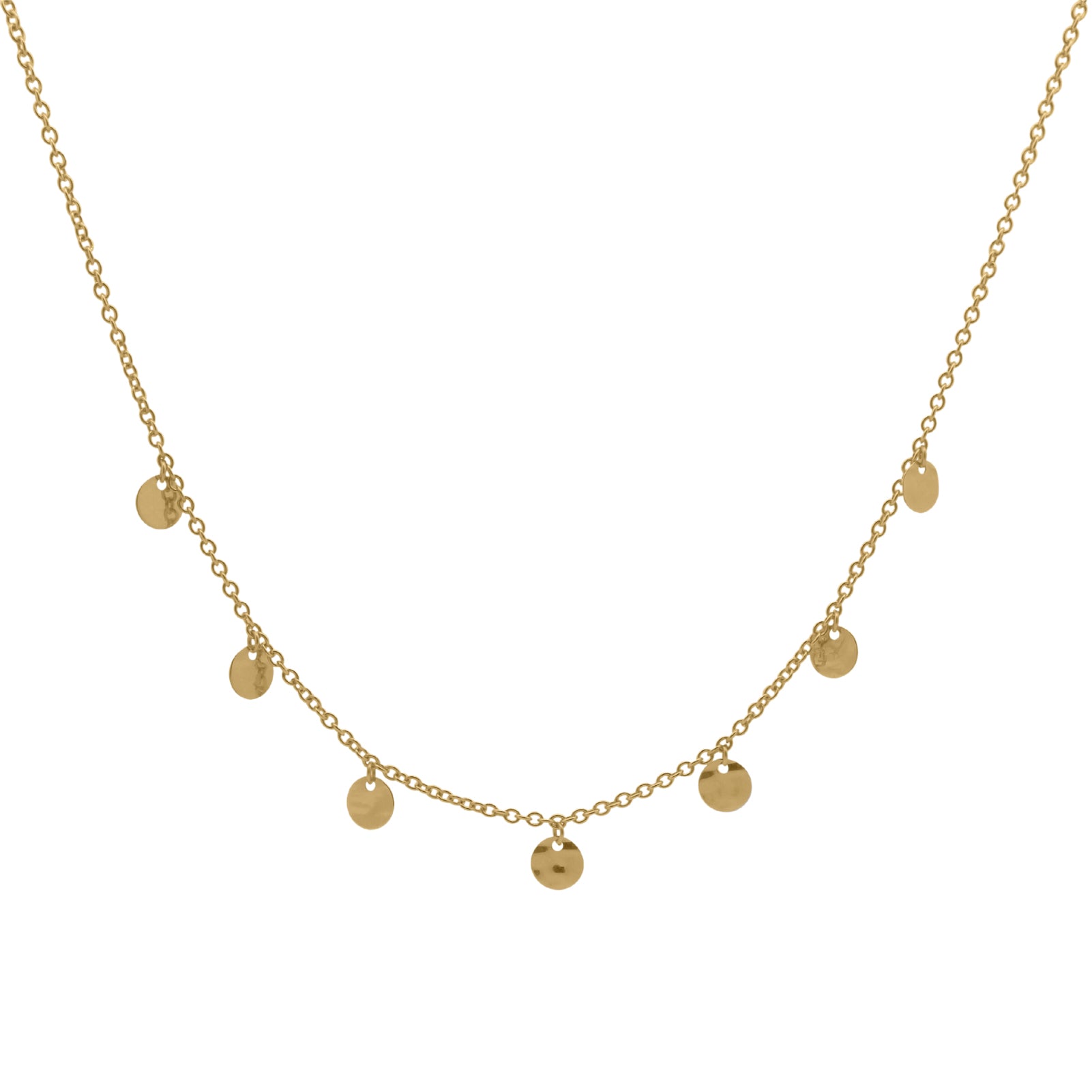 Collana Rue Des Mille in argento dorato con medagliette