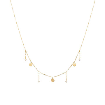Collana donna Rue Des Mille argento con cerchietti e zirconi MISURA UNICA