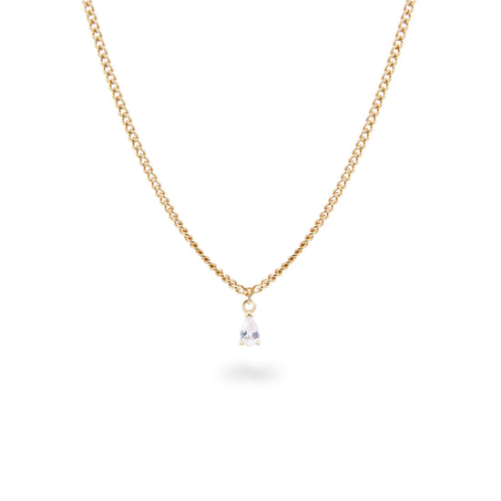 Collana pendente Rue Des Mille in argento 925 oro con zircone R.GRZ026M3AU