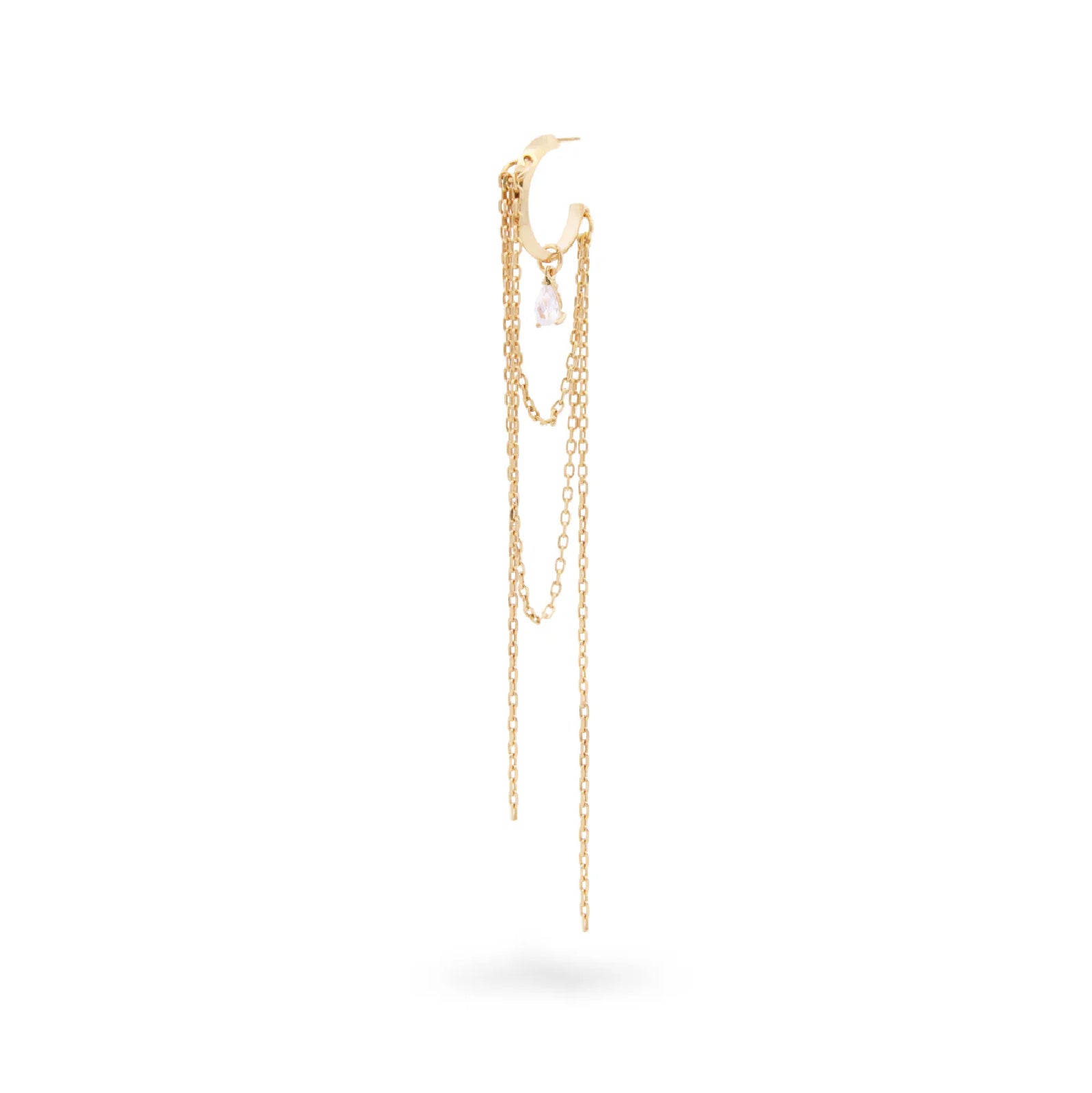 Mono orecchino Rue Des Mille in argento 925 color oro R.ORZ026M2AU