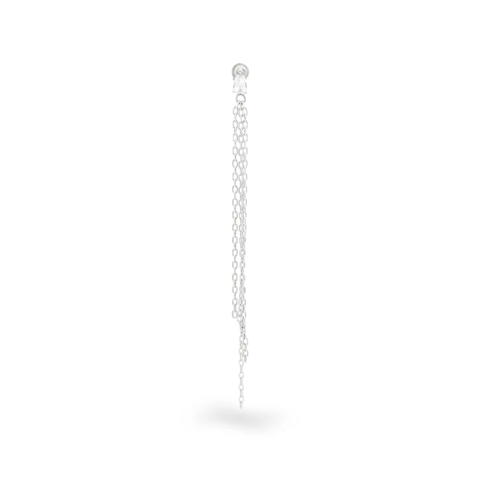 Mono orecchino Rue Des Mille in argento 925 con rodiatura R.ORZ026M4RH